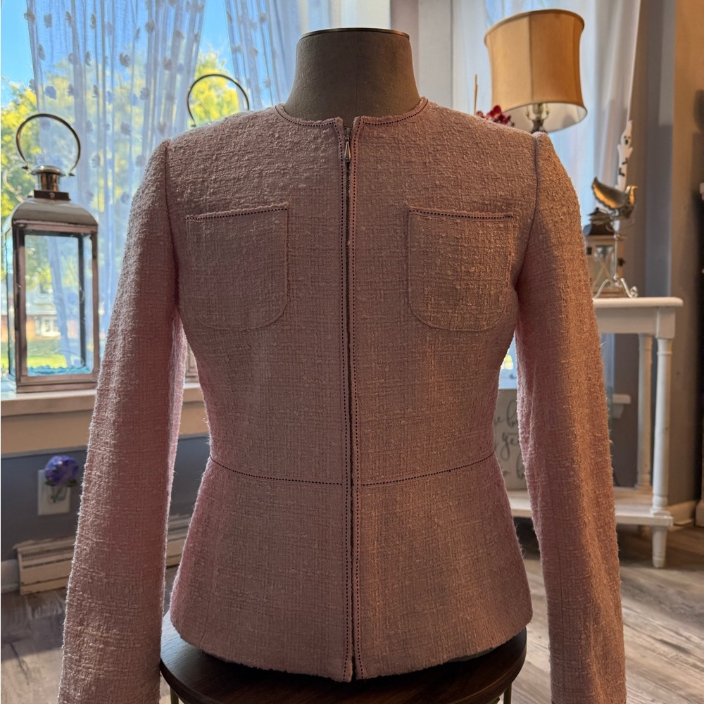 Emma James Light Pink Textured Blazer